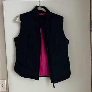 Aeropostale Black Vest with Pink Interior